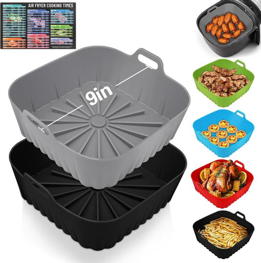Nine Inch Silicone Air Fryer Liners