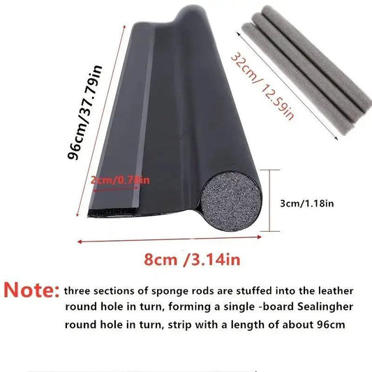 Door Bottom Sealing Strip (White/Black)