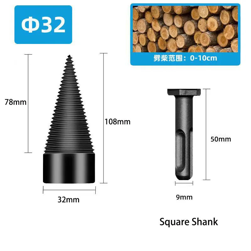 Wood Drill Bit Twist Firewood (32/38/42/45/50 mm)