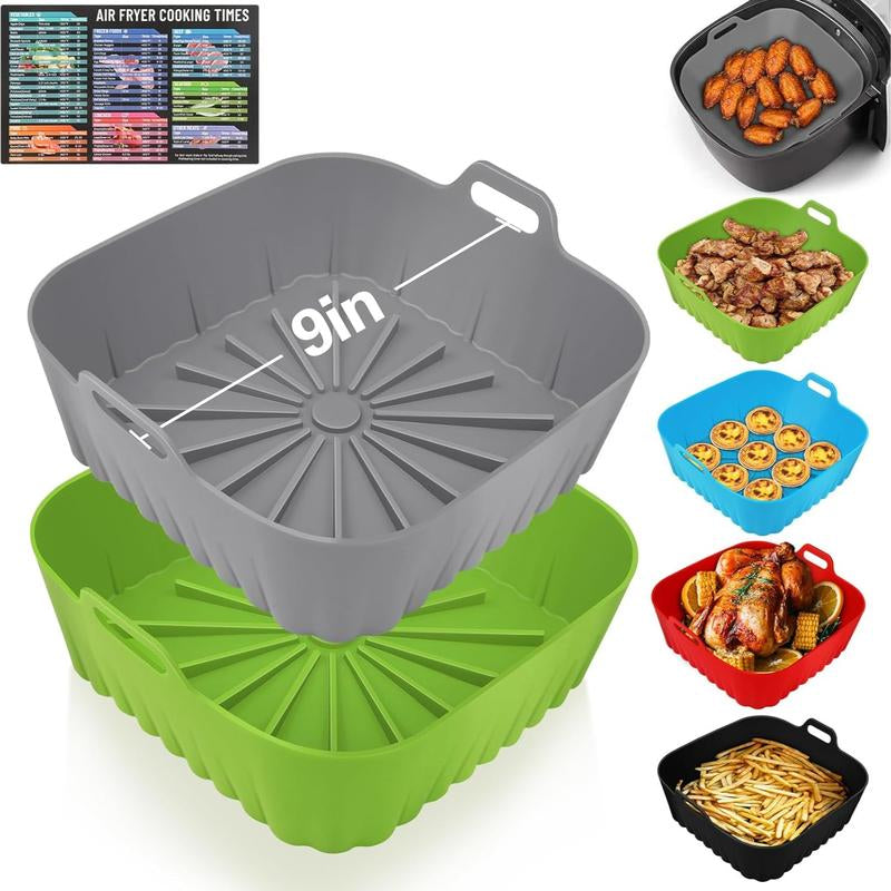 Nine Inch Silicone Air Fryer Liners